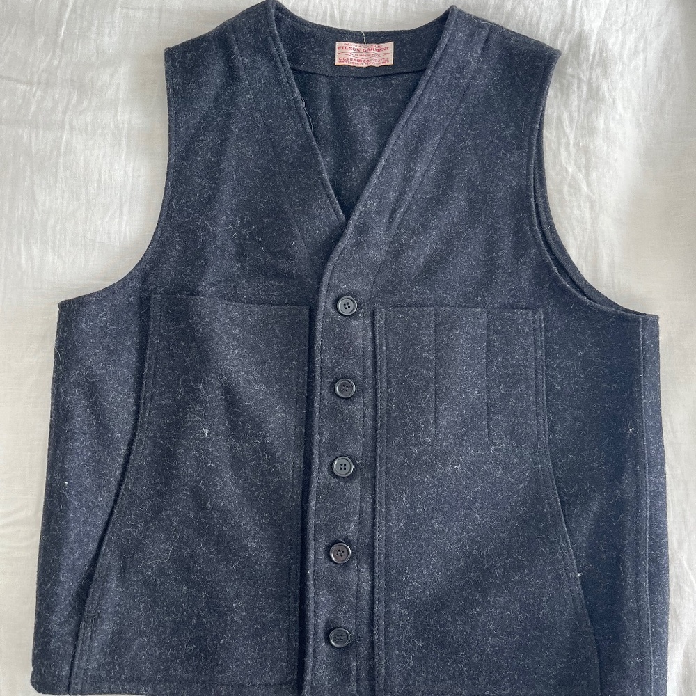 Filson, XL, Mackinaw wool vest
